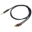 CAVO PROEL spina jack Stereo Ø 6.3 mm REAN - 2 x spina RCA REAN 3MT