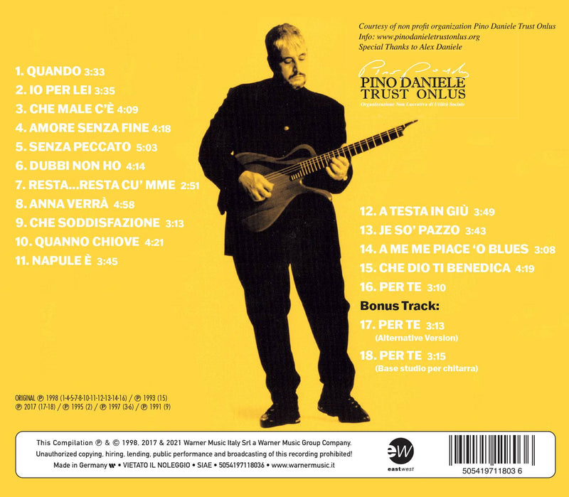 DANIELE PINO - THE BEST OF PINO DANIELE YES I KNOW MY WAY - CD