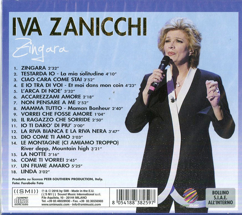 IVA ZANICCHI  - ZINGARA - CD