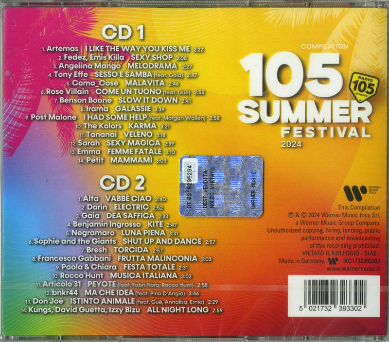 AA.VV. - 105 SUMMER FESTIVAL - CD