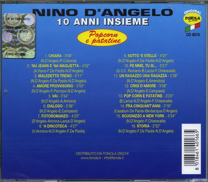 Nino D'Angelo - Popcorn E Patatine - CD