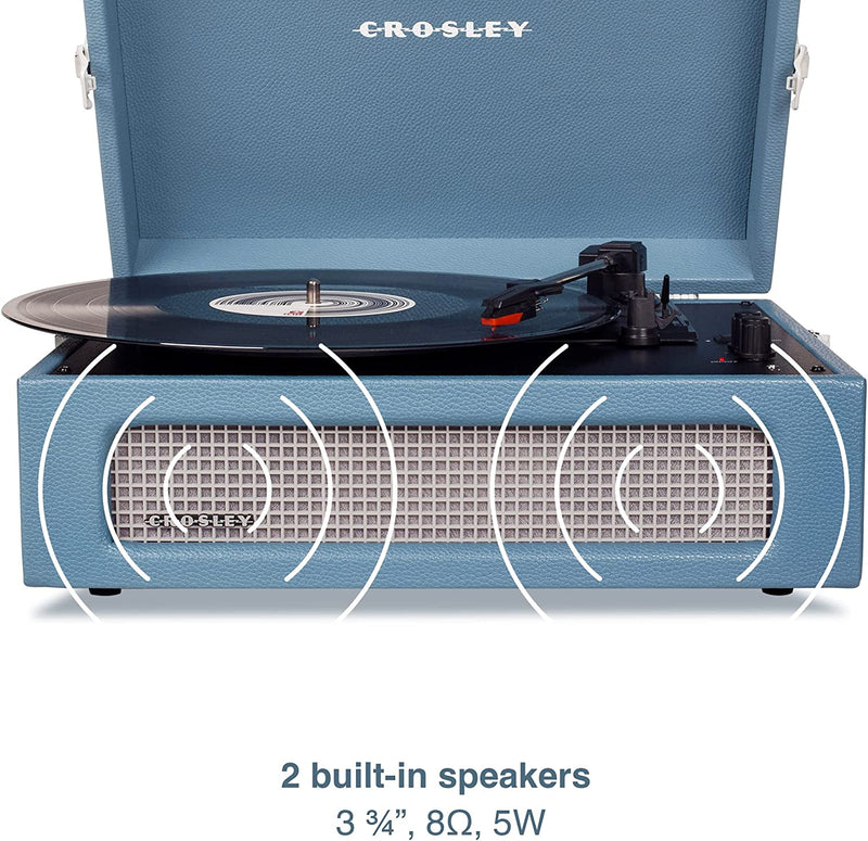 GIRADISCHI CROSLEY VOYAGER - (WASHED BLUE) - BLUETOOTH