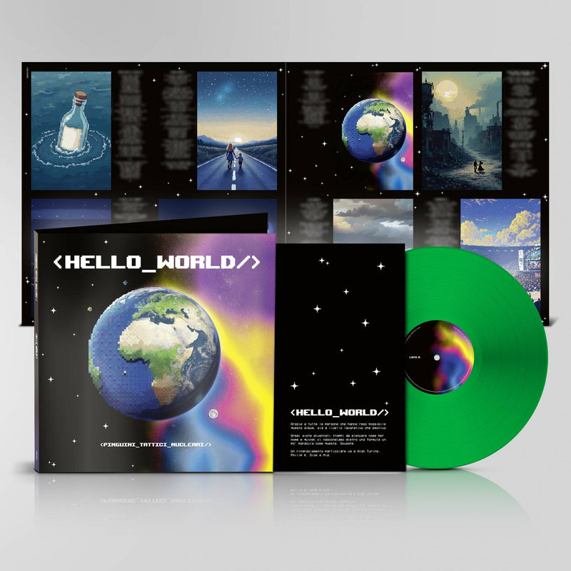 PINGUINI TATTICI NUCLEARI - HELLO WORLD - LP COLORATO EARTH GREEN - LP