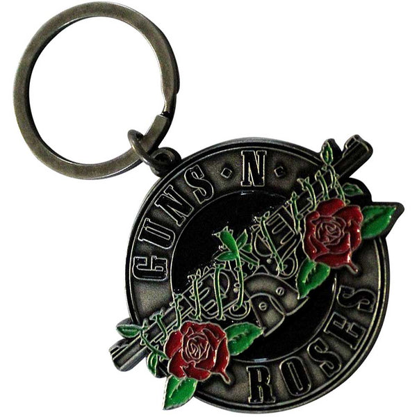 Guns N' Roses - Silver Circle Logo - PORTACHIAVI