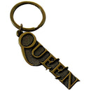 QUEEN - GOLD LOGO -  PORTACHIAVI