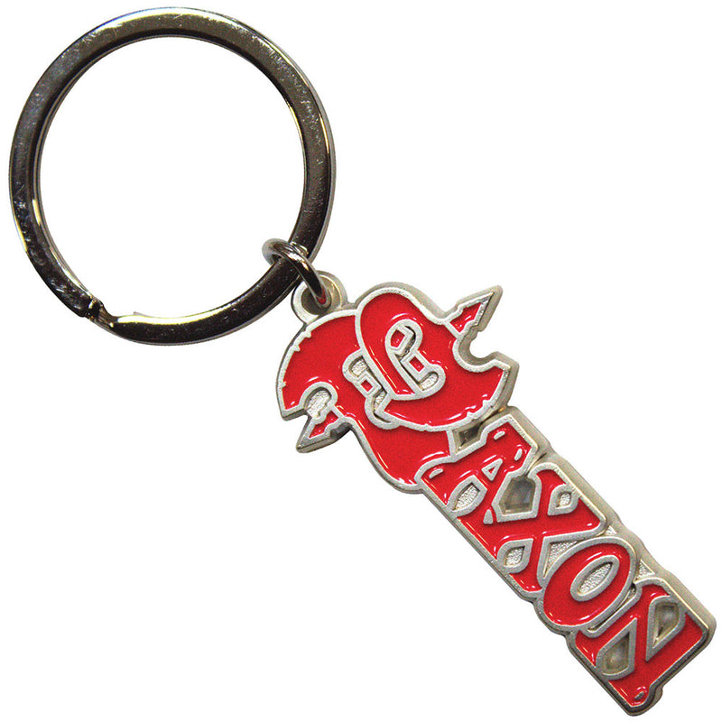 Saxon - Red Logo -  PORTACHIAVI