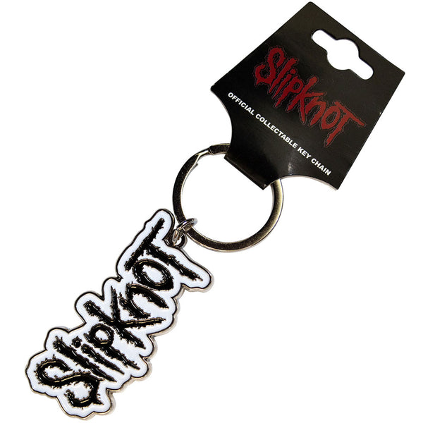 Slipknot - Black Logo White Border -  PORTACHIAVI