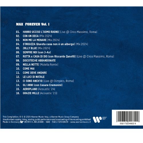 MAX PEZZALI - MAX FOREVER VOL. 1 - CD