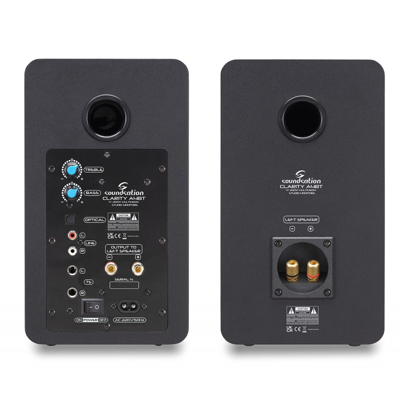 SOUNDSATION CLARITY A4BT - COPPIA MONITOR STUDIO 4” 200W