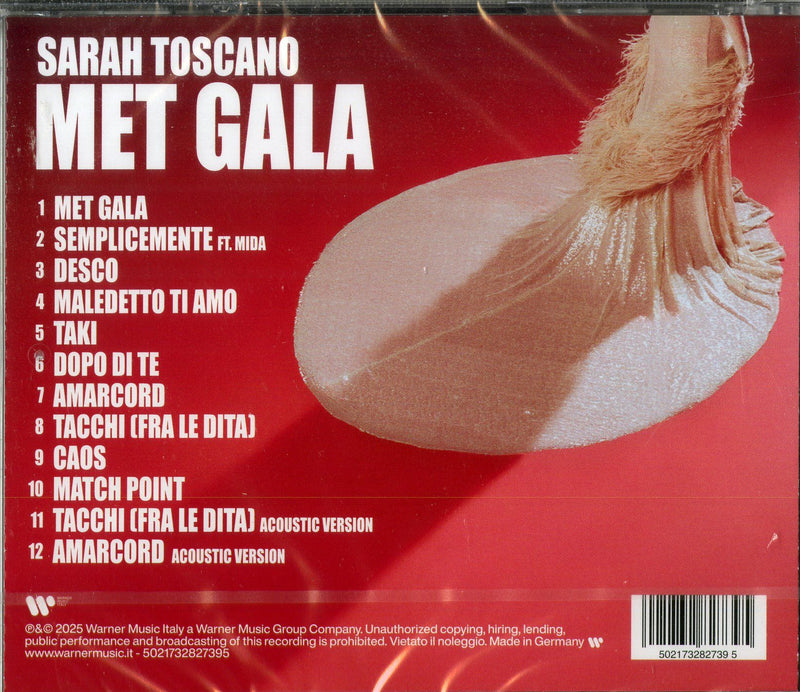 Toscano Sarah - Met Gala - CD