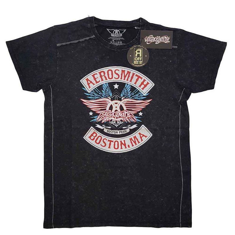 AEROSMITH - BOSTON PRIDE SNOW WASH- T-SHIRT