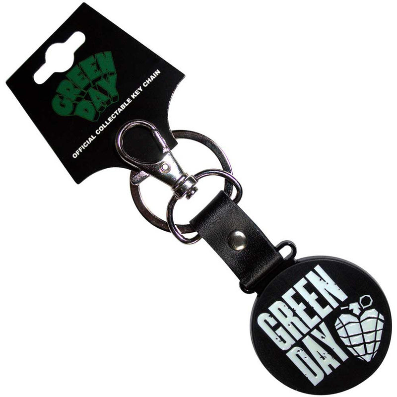 Green Day - Stacked Logo & Grenade Circle (Glow-in-the-Dark) - PORTACHIAVI