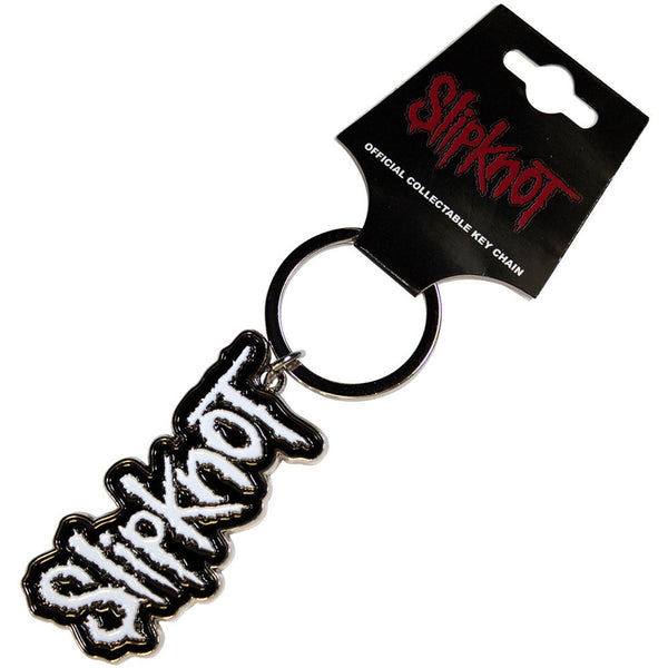 Slipknot - White Logo Black Border -  PORTACHIAVI