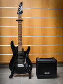 USATO - KIT CHITARRA ELETTRICA  IBANEZ GSA60-BKN + AMPLI. EKO G-BS10