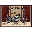 TARGA METALLO HARLEY PANHEAD 10X14 CM