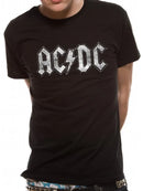 AC/DC - WHITE LOGO DISTRESSED