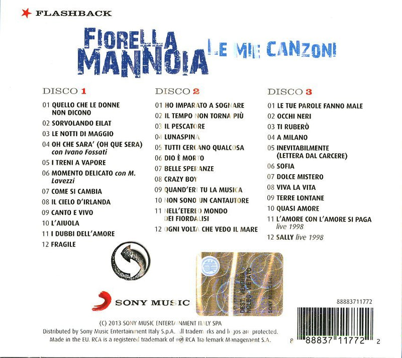 Fiorella Mannoia - Le Mie Canzoni (3 Cd)