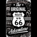 TARGA METALLO ROUTE 66 ORIGINAL ADVENTURE 20X30 CM