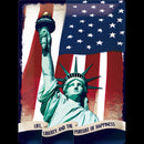 TARGA METALLO STATUE OF LIBERTY 30X40 CM