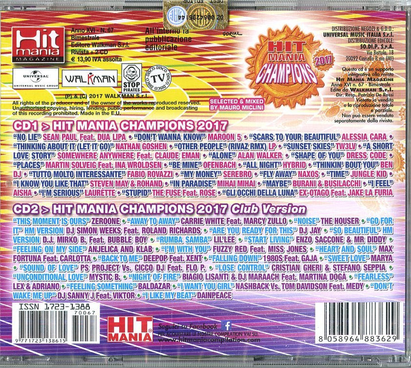 Hit mania champions 2017 2CD