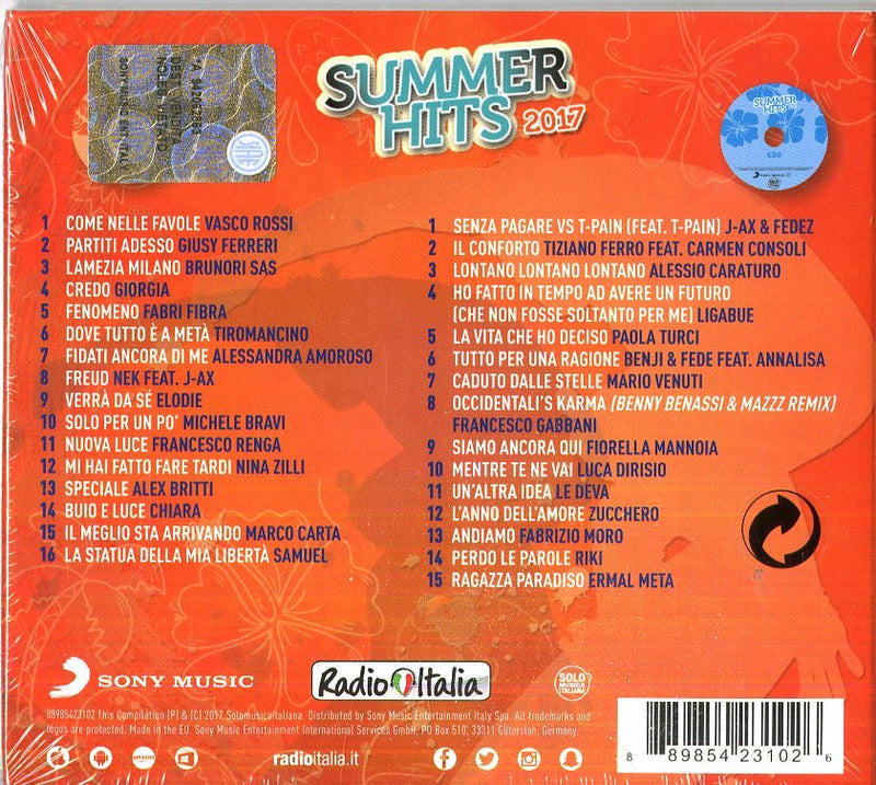 AA.VV. - RADIO ITALIA SUMMER HITS 2017