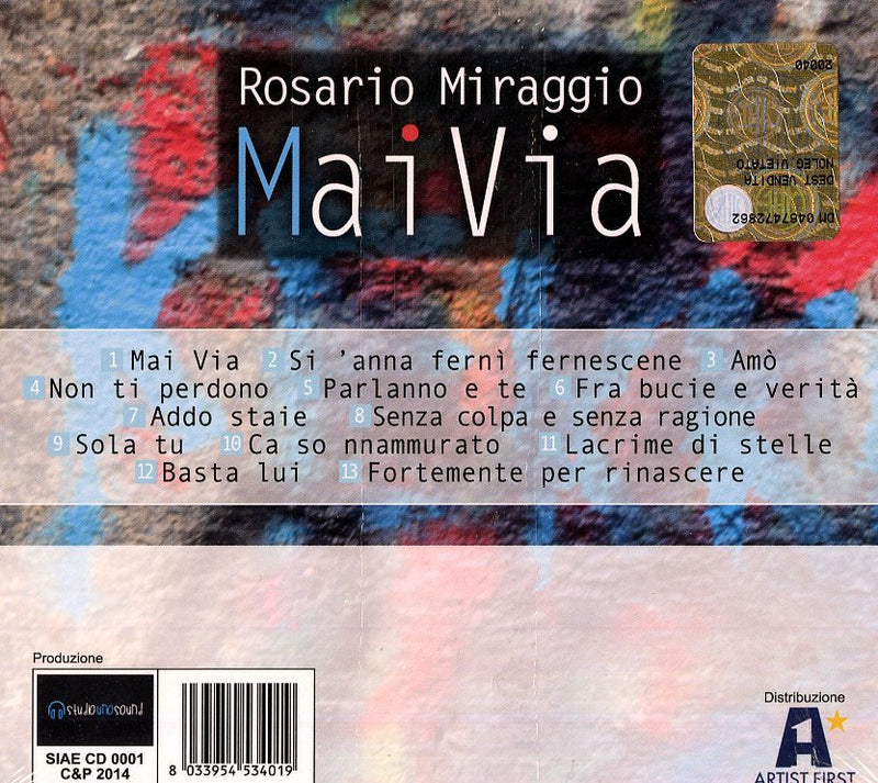 Rosario Miraggio - Mai Via