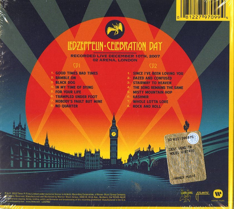 Led Zeppelin - Celebration Day (2 Cd)