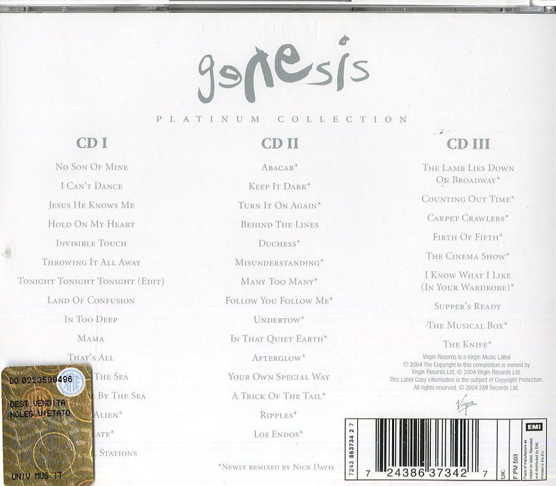 Genesis - The Platinum Collection (3 Cd)