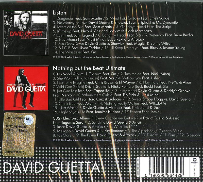 DAVID GUETTA  - BOX-LISTEN & NOTHING BUT THE BEAT ULTIMATE