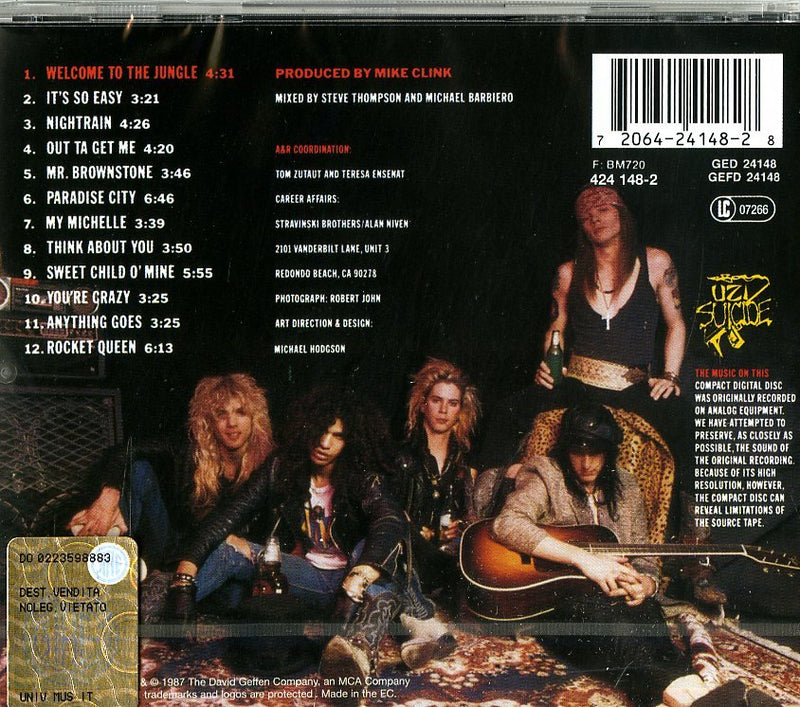 Guns N' Roses - Appetite For Destruction