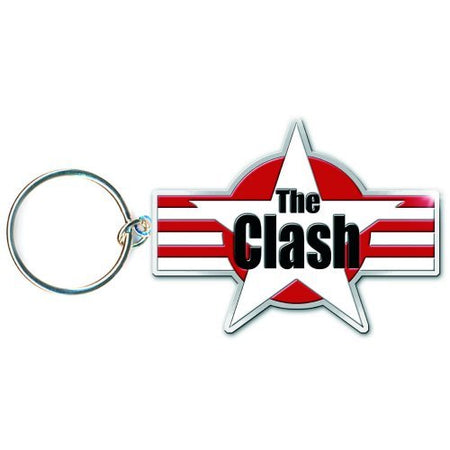 THE CLASH - STARS & STRIPES LOGO , PORTACHIAVI STANDARD IN METALLO