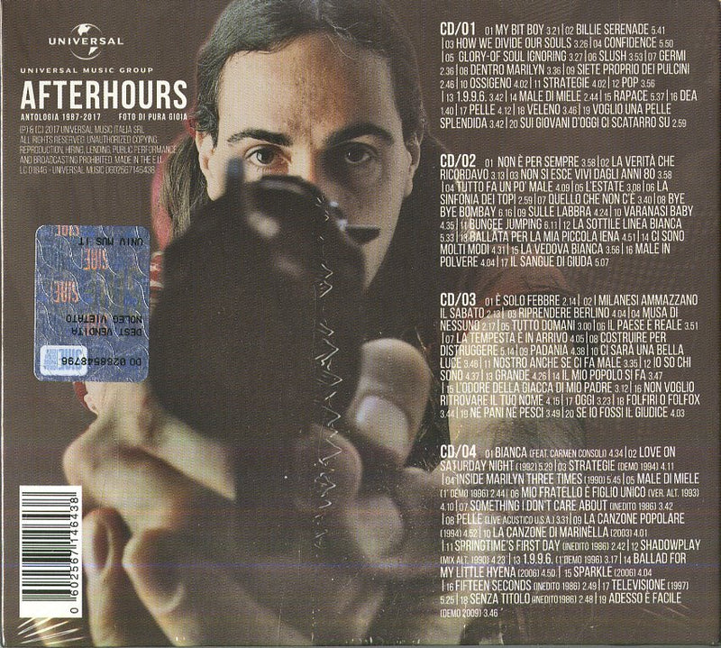 AFTERHOURS - FOTO DI PURA GIOIA-ANTOLOGIA