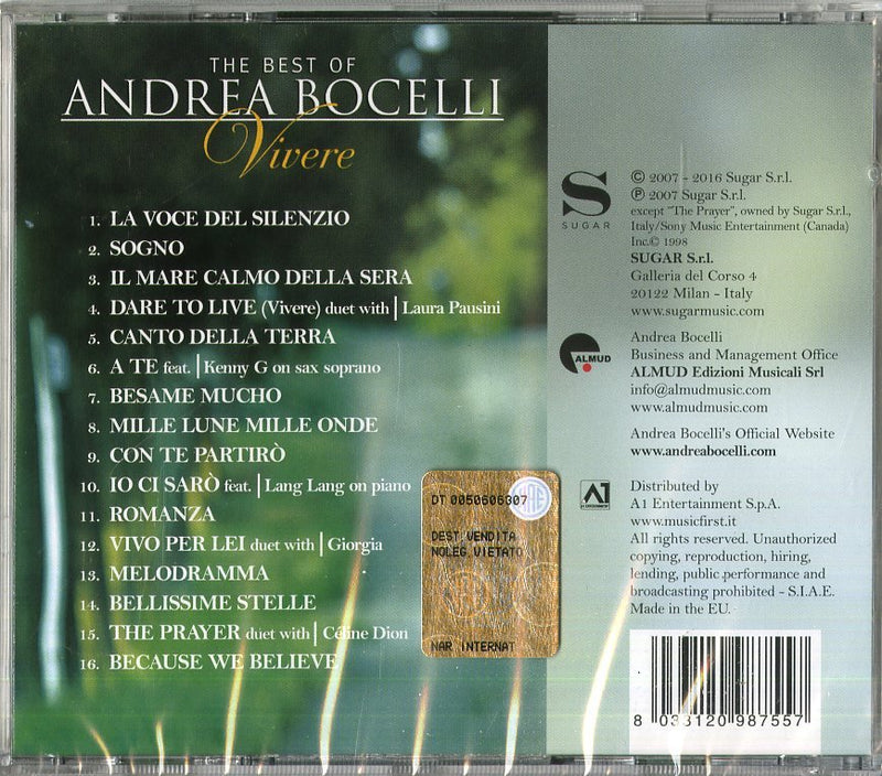 Andrea Bocelli - Vivere - The Best Of