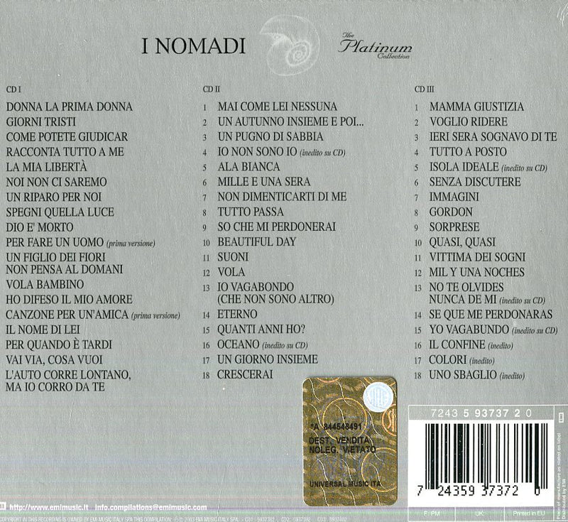 Nomadi (I) - The Platinum Collection (3 Cd)