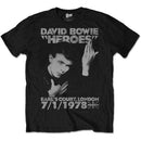 DAVID BOWIE - HEROES COURT- T-SHIRT