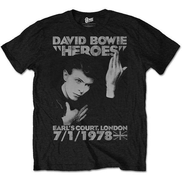 DAVID BOWIE - HEROES COURT- T-SHIRT