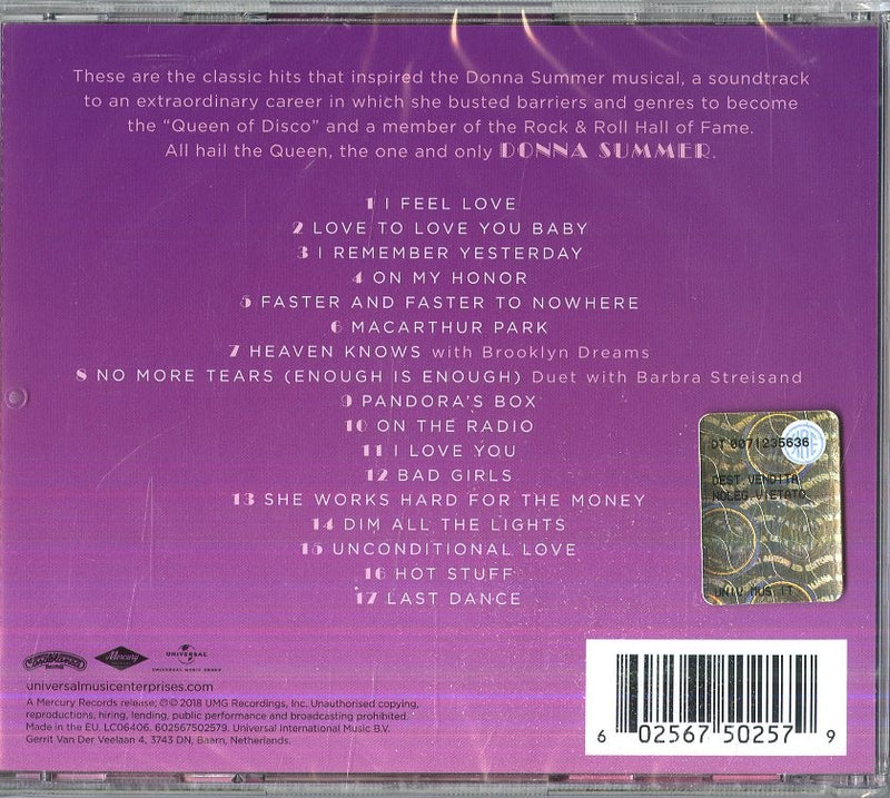 DONNA SUMMER  -  SUMMER: THE ORIGINAL HITS