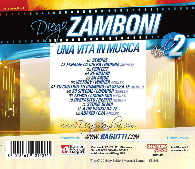 DIEGO ZAMBONI  - UNA VITA IN MUSICA VOL.2