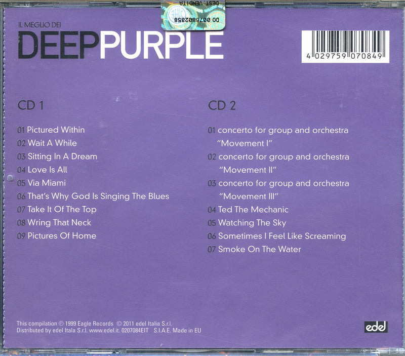 Deep Purple - Il Meglio Dei Deep Purple