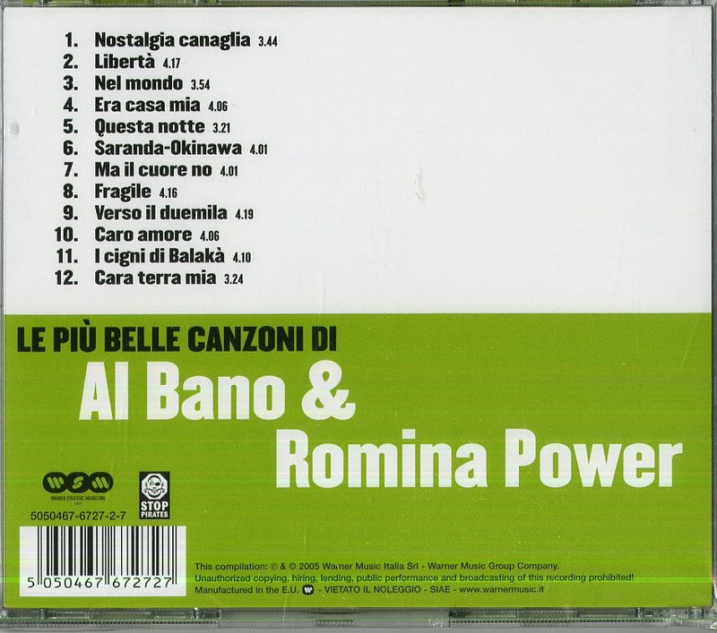 Al Bano & Romina Power - Le Piu' Belle Canzoni Di Al Bano & Romina Power