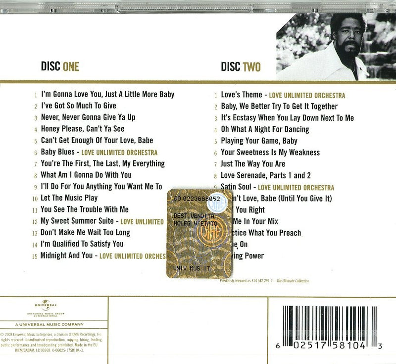 Barry White - Gold (2 Cd)