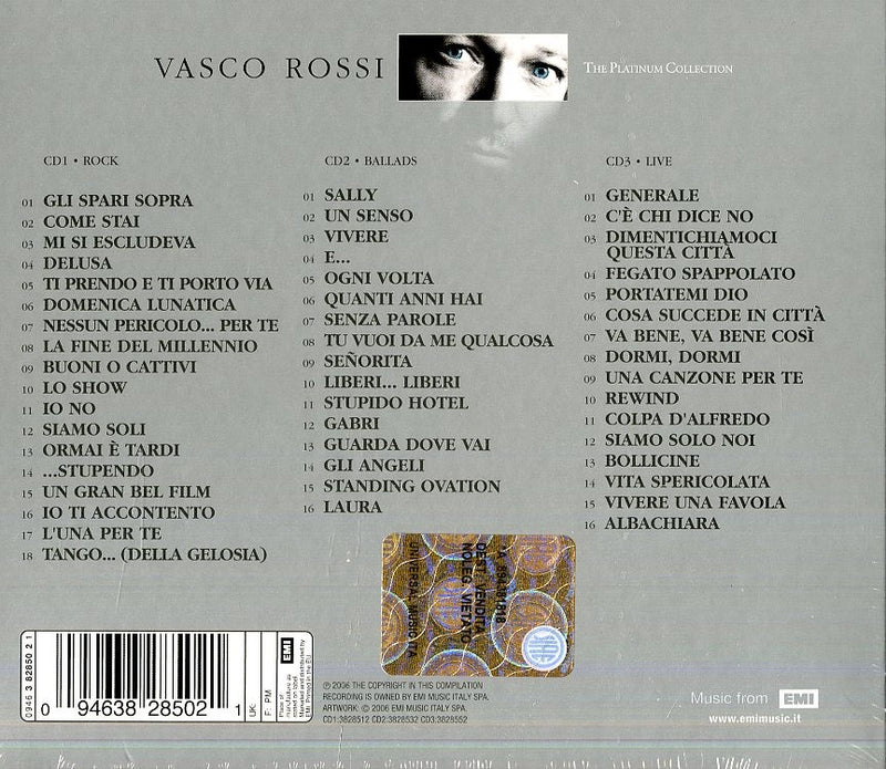 Vasco Rossi - The Platinum Collection (3 Cd)