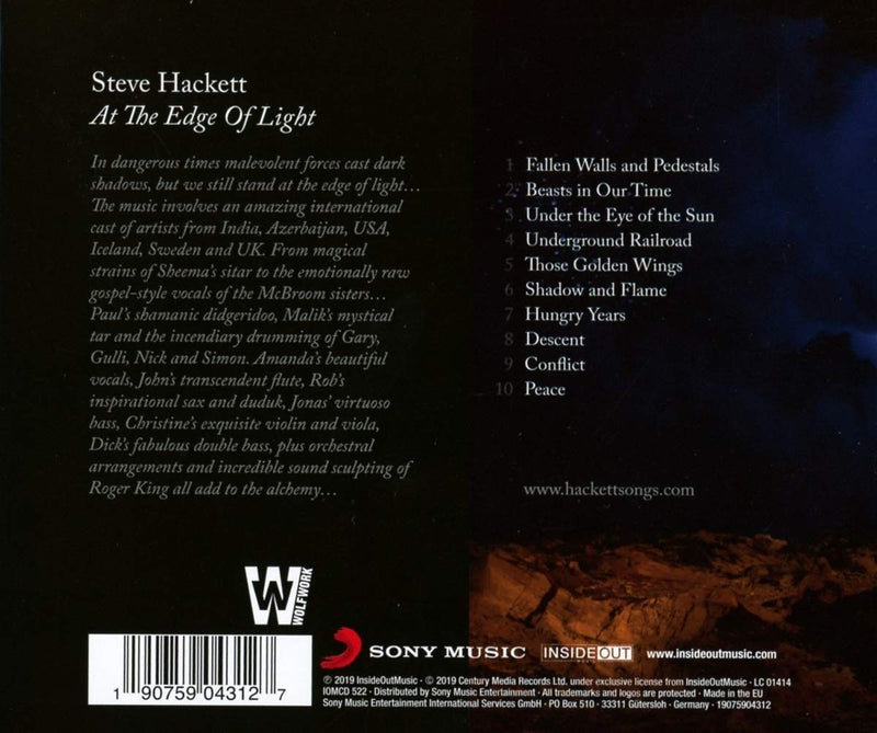 STEVE HACKETT  - AT THE EDGE OF LIGHT