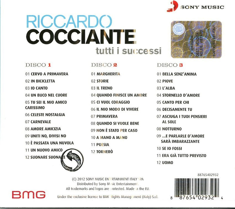 Riccardo Cocciante - Tutti I Successi (3 Cd)