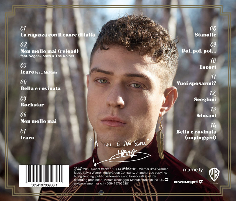 IRAMA - GIOVANI PER SEMPRE - SANREMO 2019 - CD