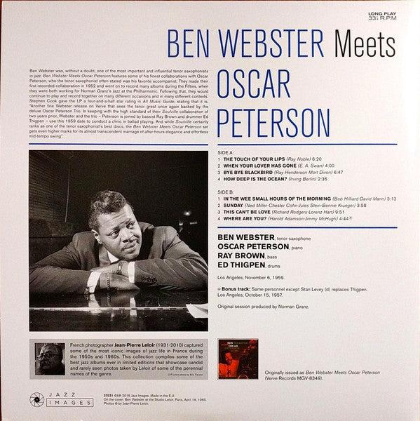 WEBSTER  BEN - BEN WEBSTER MEETS OSCAR PETERSON [LP]