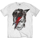 DAVID BOWIE - HALFTONE FLASH FACE - T-SHIRT