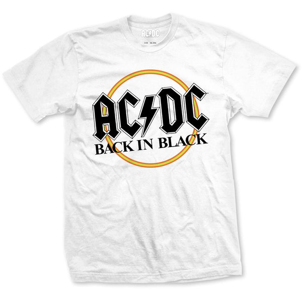 AC/DC - BACK IN BLACK IN CIRCLE WHITE