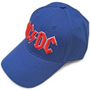 CAPPELLO BASEBALL AC/DC BLUE - LOGO ROSSO