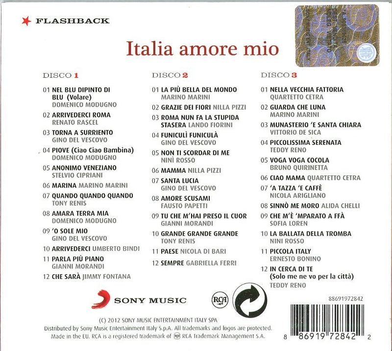 Italia Amore Mio (3 Cd)